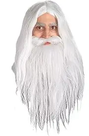 Gandalf Wig & Beard Kit for Kids & Adults - Lord of the Rings - One Size