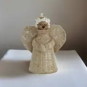 Handmade Art Studio Angel Signed Ceramic Pottery Oil Diffuser New