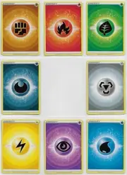 POKEMON Silver Tempest NM COMPLETE SET Com NON-holo Basic ENERGY CARDS -Lot of 8