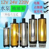 在飛比找樂天市場購物網優惠-抽油泵柴油12V伏抽水泵24V電動微小型潛水自吸泵直流加油機