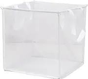 Swpeet 1 Pack 12.6"×12.6"×12.6" White Nylon Popup Laundry Hamper, Collapsible Mesh Laundry Baskets with Handles, Single-Layer Foldable Clothes Hamper for Laundry Storage, Kids Toy, College Dorm