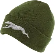 [The House Of Dog] Greyhound Lurcher Owner Gift. Classic Cuffed Unisex Beanie Ski Hat with Embroidered Design
