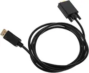 Tofficu Displayport to Vga Converter Cable for High Definition Video Output Reliable Signal Transmission for Office Home Use Lightweight and Portable Design