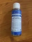 Dr Bronner's PEPPERMINT Pure-Castile Soap Liquid 120ml ( 4oz )