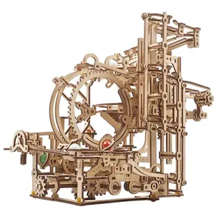 UGEARS｜瘋狂彈珠台2號-階梯升降系統｜免動力自走模型 木製模型 DIY 立體拼圖 烏克蘭 拼圖 組裝模型 3D拼圖