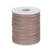 54.6 Yards Hollow Pipe Rubber Cords 2mm Hollow Tube Medium Rose brown
