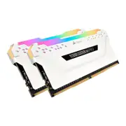Corsair Vengeance RGB Pro 32GB(2x16GB) DDR4-3200 Memory, White [CMW32GX4M2E3200C16W]