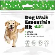 pH Advantage Dog Walk Essentials Kit to Go, Portable Pet Care Pack with Bowl, Food, Treats and Waste Bags (1)