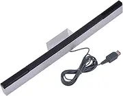 Wired Infrared Sensor Bar, IR Signal Beam Wired Sensor Bar/Receiver for Nintendo Wii, Plug and Play