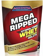 Amino Nutrition Mega Ripped Whey Protein Isolate Powder WPI (3kg, Vanilla)