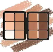 Cream Blush Palette, Carla's Secret Concealer Palette, 12 Colors Makeup Concealer Palette, Color Correcting Concealer Foundation Palette, Long-Wearing Full Coverage Makeup (A)