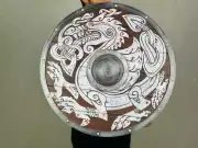 Medieval Wooden Dragon King Fenrir Authentic Battle-worn Viking Shield Valhalla