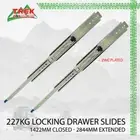 227kg Locking Drawer Slides / Runners 1422mm - 2844mm 4wd Trailer Fridge Draw