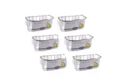6PK D.line Chrome/Pvc Wall Mount Sponge Caddy w/ Suction Cups Organiser White