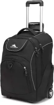 High Sierra Powerglide Wheeled Laptop Backpack Multiple Pocket Organizer