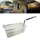 Stainless Steel Chips Deep Fry Baskets Colander Potato Cooking Tool Table