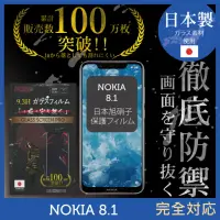 在飛比找momo購物網優惠-【INGENI徹底防禦】Nokia 8.1 日本製玻璃保護貼