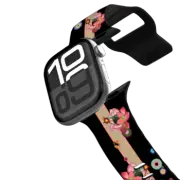 Apple Watch Series 10 (42mm) Impact Band FLOWER TIME BOMB BLACK APPLE WATCH BAND BY SUE TSAI