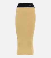 [Prada] Prada Lamé midi skirt AU 16 gold