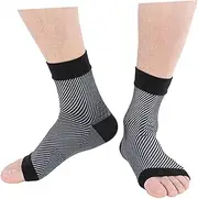 HOMOCONO Compression Socks for Plantar Ankle Support Socks Ideal for Sports Travel Size L/xl