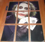2008 BATMAN The Dark Knight HEATH LEDGER The JOKER Rookie 9 Cards Make A Poster