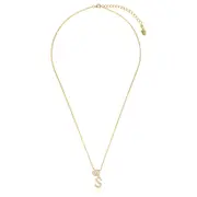 LUXURY LETTERS S INITIAL PENDANT GOLD