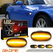 2X Dynamic Amber LED Front Fender Side Marker Signal Light For 92-95 Honda Civic (for: Honda Civic)
