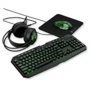 Gaming Keyboard and Mouse and Headset and Mouse Pad, 4 in 1 RGB Gaming Bundle