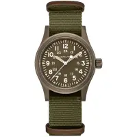在飛比找Yahoo!奇摩拍賣優惠-Hamilton漢米爾頓卡其野戰系列軍事手錶 H694499