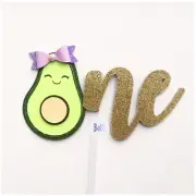 Avocado Cake Topper Avocado Topper Cake One Topper Cake Avocado One Birthday