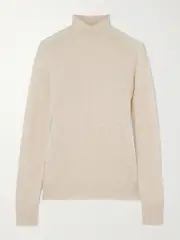 [Joseph] Joseph - Cashmere Turtleneck Sweater - Beige - large large Neutrals