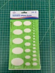 ALVIN TEMPLATE DESIGNS TD400 ISOMETRIC ELLIPSE GUIDE Template NEW