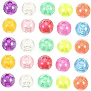 Abaodam 100Pcs Fishing Line Beads for Tackle DIY Fly Tying Beads for Sea Lake and River Fishing Enhance Visibility and Attract Fish