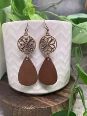 2” Copper-tone Retro Boho Dangle Earring Set New Free Ship B4568