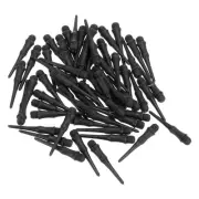 120Pcs 2BA Thread Plastic Soft Dart Tips Replacement Dart Accessories, Black