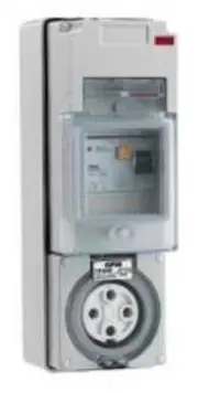 Clipsal 56-SERIES RCD PROTECTED SWITCHED SOCKET 500V 4-Pins GREY-10A, 20A Or 32A