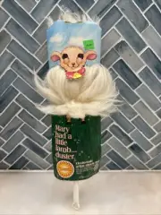 Sunshine Mary Had a Little Lamb Pure Wool Duster Electrostatic NOS