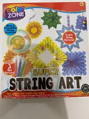 Kids Color Zone Super String Art Craft Kit Easy to Follow Instruction Ages 6+
