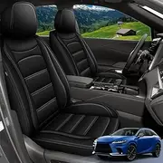 TTX LIGHTING Car Seat Covers for 2016-2025 Lexus RX 350(Not Fit for RX 350L) Full Set Leather Custom Automotive Seat Covers Protector Fit for Lexus RX350 (5 Seats,Black)