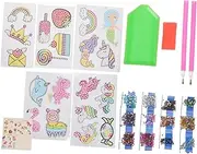 JOINPAYA 1 Set DIY Unicorn Diamond Stickers Kit for Safe Adhesive Art Supplies Fun Crafting for and Design for Decorating Crafts Cups and More