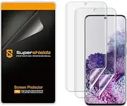 [Supershieldz] (2 Pack) for Samsung Galaxy S20 Screen Protector, (Full Coverage) High Definition Clear Shield (TPU)