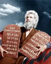 The Ten Commandments poster Charlton Heston 1956 Old Film Movie Photo 1