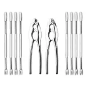 10 Pcs Seafood Tools Set Stainless Steel Crab Leg Crackers Lobster Utensils