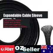 Expandable Braided Cable Sleeve Tubing Loom Wire Sleeving Cable Wrap Organizate