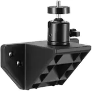 Mount Plus XMA-08 VESA Ball Head Adaptor for Monitor Arms | 3/8” & 5/8” Adapters | 360° Rotation Ball Joint | Mount Webcam, Camera, LED Light, Voice Recording. Microphone