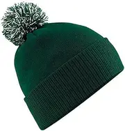 [Beechfield] Girls Snowstar Duo Extreme Winter Hat (UK Size: One Size) (Bottle Green/Off White)