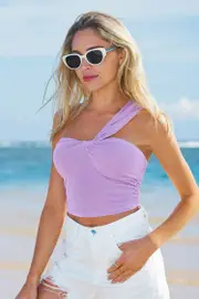 Cupshe Sparkling Amethyst Purple Top - Purple,S