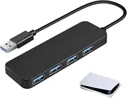 USB Multiport Adapter | Multiple USB | Plug and 4-Port USB Splitter USB Expander for PC, Flash Drive, and