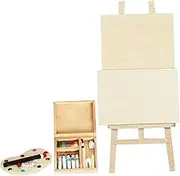 KALLORY 1Set Scale Mini House Decor with Painting Board Palette and Paint Box Mini House Accessories for Collectors and Photography Props