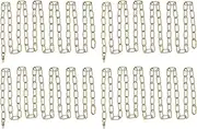 uxcell 10 Ft Light Fixture Chain, 4 Set Lighting Chain Metal Looping Link with Quick Link Screw Lock Connectors Up to 110 lbs for Pendant Lights Chandeliers Swag Lights, Bronze